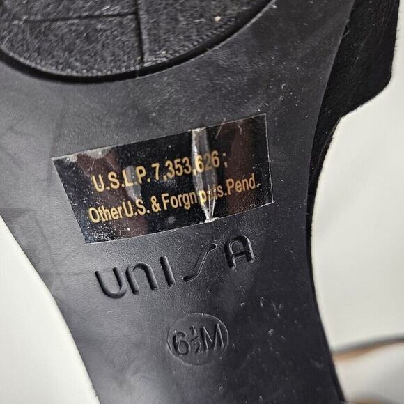 Unisa Odran Black Platform Heels Women Size 6.5 - Picture 7 of 7